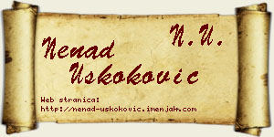 Nenad Uskoković vizit kartica